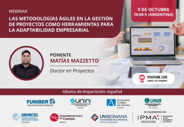 UNINI México organiza el webinar «Las metodologías ágiles en la gestión de proyectos como herramientas para la adaptabilidad empresarial»